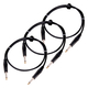 Pronomic Stage INST-1 Câble Instrument Jack 1m noir lot de 3