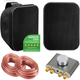 Pronomic OLS-5 BK Outdoor-luidsprekers BK met Bluetooth Set