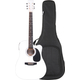 Classic Cantabile WS-10WH-CE Westerngitaar wit met pickup tas set