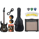 Ibanez GRX70QA-TKS Transparent Black Sunburst Starter Set
