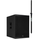 RCF SUB 18-AX Conjunto de Subwoofer Activo con Tubo de Distancia