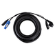Pronomic Stage EUPPX-10 Hybridkabel Euro/Powerplug/XLR
