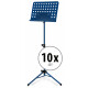Classic Cantabile Leggio Orchestrale In Lamiera Forata Heavy Blu Set Da 10