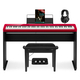 Casio PX-S1100 RD Privia Digitalpiano Rood Home Set