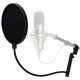 Pronomic PK-2 anti-pop professionnel Popkiller pare-vent filtre anti-plop