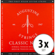 Augustine Gitarrensaiten Satz Medium Tension rot 3x Set