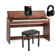 McGrey DP-18 WN E-Piano Nussbaum matt Set