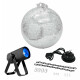 ADJ Saber Spot RGBW LED Pinspot Set incl. Spiegelbol 30 cm en Motor