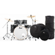 Pearl Export EXX725SNBR/C778 Drumkit Graphite Silver Twist Set mit Taschen