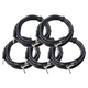 Pronomic Stage INST-A-6 Cable de Instrumento con Conector en Ángulo 6 m negro Set de 5