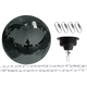 Eurolite Palla Specchiata 40 cm Nera Set