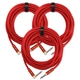 Pronomic Trendline INST-6R Instrumentenkabel 6m rot 3x Set