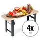 Stagecaptain BB-55 NT Hirschgarten Bierzeltbankerl Natuur 4x Set