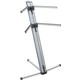 Classic Cantabile KS-100 Dubbele Keyboardstandaard Zilver