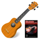 Classic Cantabile US-100 NAT Ukulele Soprano Natural Set Incl. Manual De Aprendizaje
