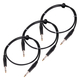Pronomic Stage INST-0,5 Câble Instrument Jack 0,5m noir 3x Set
