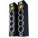 Bennett & Ross Exosphere HiFi Pareja De Altavoces De Pie Negro 2x 200W RMS