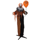 Europalms Halloween animierte Clown Figur mit Luftballon 166cm