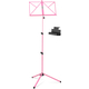 Classic Cantabile 100 Muziekstandaard Medium Roze Set incl. Opbergdoos