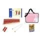 Set de Educación Musical Temprana Sonor con Cuaderno Tina y Tobi, Glockenspiel NG 10, Bolsa de Partituras Rosa y Lápices