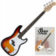 Rocktile Puncher E-Bass Sunburst + Set École