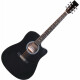 Classic Cantabile WS-10BK-CE Guitarra Western negra con pickup