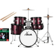 XDrum Junior Pro Kinder Schlagzeug Red inkl. Schule