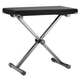 K&M 14076 Banc de Clavier noir tissu