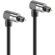 Sonero optisches Toslink Kabel 2x90° Stecker 1,50m