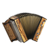Strasser 4/III Hoamat Harmonika G-C-F-B Con X-Bass, Chen Chen Tigerwood