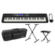 Casio CT-S500 Casiotone Keyboard Schwarz Deluxe Set