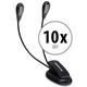 Set de 10 luces para atril Showlite Bright Light 8 LED