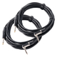 Pronomic Stage INST-A-6 Instrument Cable Right-Angle Plug 6 m Black 2x Set
