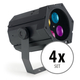 Showlite GL-8 USB-Gobo Partylight 4x Set
