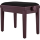 Classic Cantabile Banquette De Piano Modèle A Bois De Rose Velours Noir