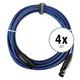Pronomic Stage DMX3-5 DMX-kabel 5m 4x set