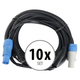 Pronomic Stage PPD-5 Hybridkabel Powerplug/DMX 10x Set