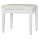 Classic Cantabile Banc De Piano Modèle D Blanc Mat