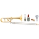 Lechgold QP-20GL Quarttrombone Goudmessing Deluxe Set