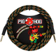 Pig Hog "Rasta Stripes" Instrumentenkabel 3m