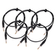 Pronomic Stage INST-0,5 Cavo Strumento Jack 0,5m nero Set da 5