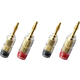 Conectores Banana Oehlbach Juego De 4 Bananenstecker