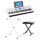 FunKey 61 Edition Pro Set Blanc incl. Support Clavier + Banc
