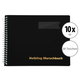 Helbling BMS30 Marschbuch schwarz 30 Taschen 10x Set