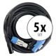 Pronomic Stage PPD-10 Cavo Ibrido Powerplug/DMX Set da 5