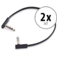 RockBoard Flat TRS Cable 30 cm 2x Set