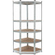 Étagère d’angle de stockage Stagecaptain Heavyrack avec plateaux en bois, max. 875 kg