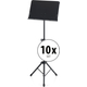 Pronomic OS-01C Gesloten Orkeststandaard Met Notenklemmen 10x Set