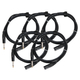 Pronomic Stage JMXM-2.5 Cable de Audio Mono Jack/XLR 2,5m Negro Set de 5