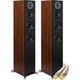 ELAC Debut Reference DFR52 Enceintes Colonne Paire Noir/Noyer